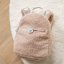 NATTOU Mochila infantil peluche Teddy rosa