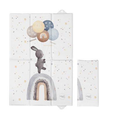 CEBA BABY Materassino Fasciatoio da Viaggio (60x40) Basic Rainbow Walk