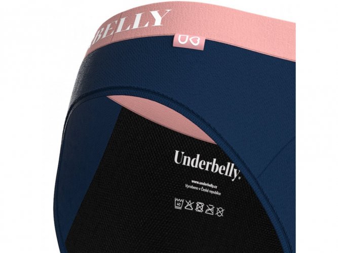 Menstruační kalhotky Underbelly univers, Silnější menstruace - modré