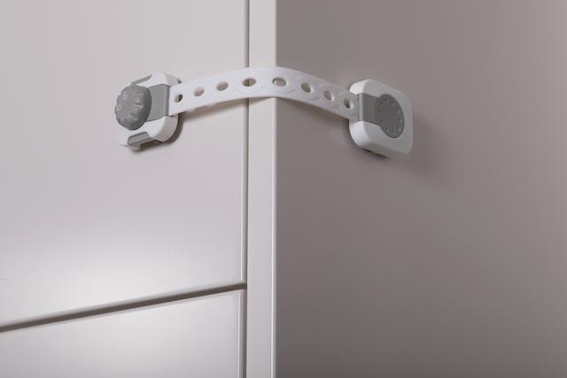 DREAMBABY Sicherheitskappe universal TWIST 'N LOCK 6 Stück grau/weiß