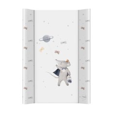 CEBA BABY Wickelauflage 2-seitig mit fester Platte (50x70) Ultra Light Cosmic Mouse