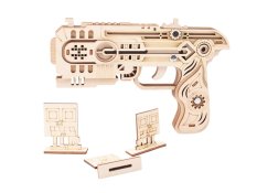 Woodcraft Puzzle 3D in legno Pistola elastici Dragon Chaser
