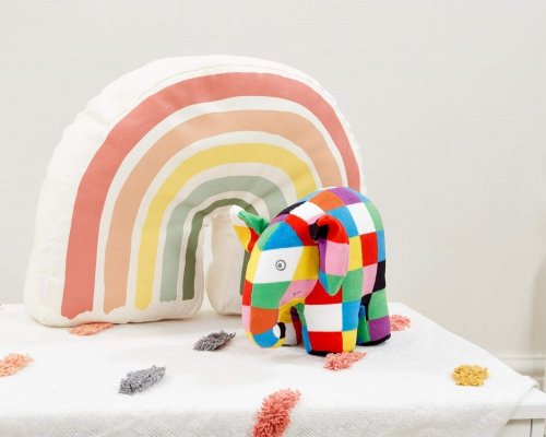 Rainbow Plush toy elephant Elmer