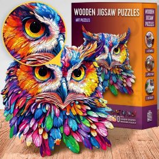 EscapeWelt Drewniane puzzle Sowa 200 elementów