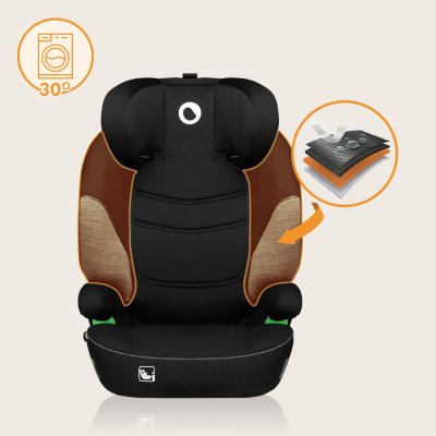 LIONELO Seggiolino Auto Lars i-Size (100-150 cm) Black Grey