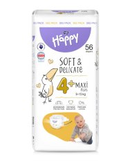 BELLA HAPPY Couches jetables pour bébé Maxi Plus 9-15 kg Big Pack 56 pcs