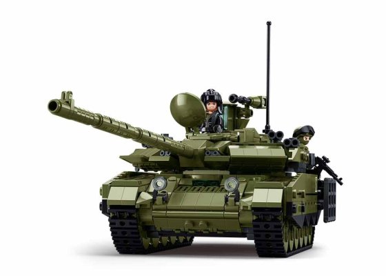 Sluban Model Bricks M38-B1377 Panzer T-90M-S im Maßstab 1:35