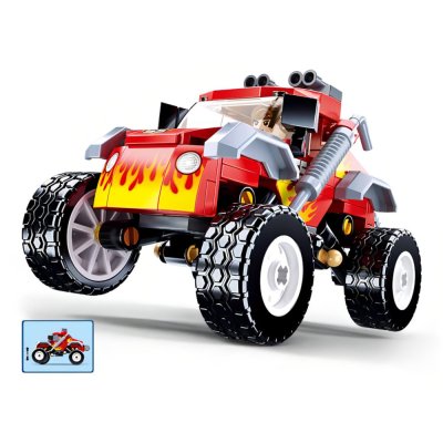 Sluban Town M38-B1105 Red off-road vehicle