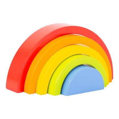 small foot Stapelwürfel Regenbogen