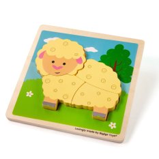 Bigjigs Toys Pussel med får