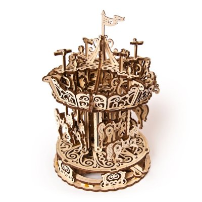 Ugears Puzzle 3D in legno meccanico Giostra