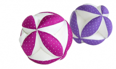 MyMoo Montessori grijpbal - Stippen/roze