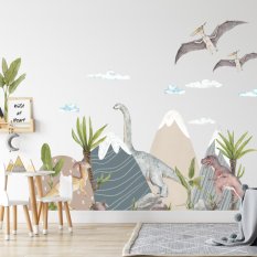 Vinilos para habitación infantil - Mundo de dinosaurios