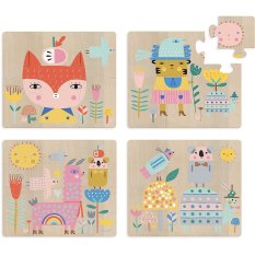 Vilac Drewniane puzzle rozwijająca się historia