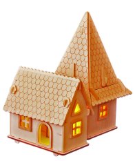 Woodcraft Puzzle 3D de Madera Villa Europea D