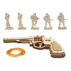 RoboTime 3D drevená mechanická skladačka Revolver Corsac