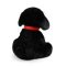 Rappa Plyschhund labrador svart med koppel 28 cm ECO-FRIENDLY