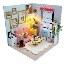 2Kids Toys Miniatur-Puppenhaus Wohnzimmer Sonnenstrahl