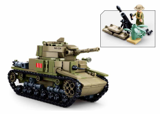 Sluban Army M38-B0711 Medium Italian Tank 2in1