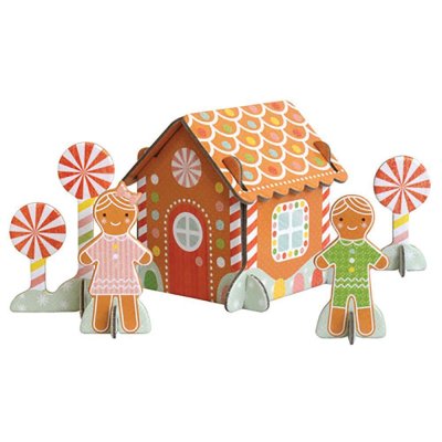 Puzzle 3D Petit Collage Căsuța din turtă dulce