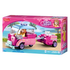 Sluban Girls Dream M38-B0921C Katzenwagen