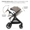 KINDERKRAFT Kombikinderwagen 3in1 Esme Sand Beige
