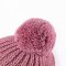 Mütze gestrickt Bindeband Bommel LA Outlast ® - altrosa