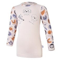 Slinky T-shirt DR picture PRINT Outlast® - latte/latte animals