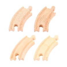 Bigjigs Rail Kort cirkulär järnvägsspår 10 cm 4 st