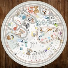 Play mat for children - Play mat with paths to the children's room with teddy bears
