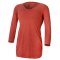 T-shirt da donna arricciata a manica 3/4 Outlast® - color cannella