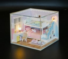2Kids Toys Miniatura de Casa de Muñecas Dormitorio de Dulces Sueños
