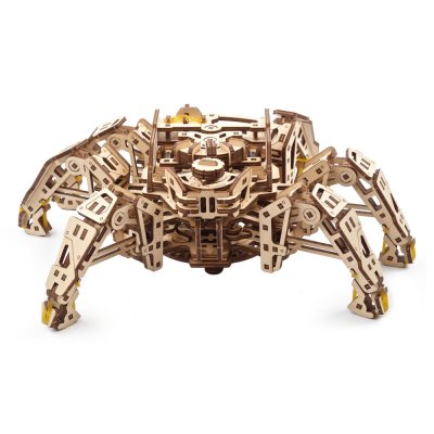 Puzzle mécanique en bois 3D Ugears, explorateur hexapode