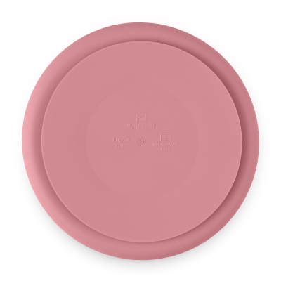 PETITE&MARS Talířek silikonový dělící kulatý Take&Match Dusty Rose 6m+