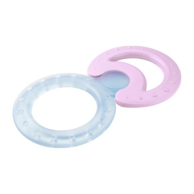 NUK Cooling teether + Classic silicone teether pink