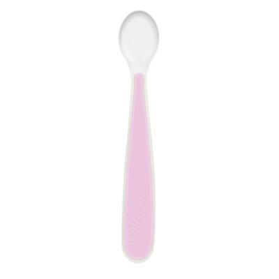 CHICCO Löffel Silikon 2 Stück rosa 6m+
