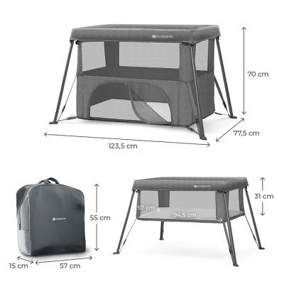 KINDERKRAFT Reisebett Cami Grey