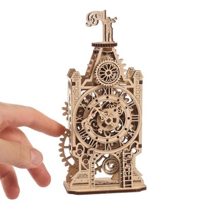 Ugears 3D Drewniane Puzzle Mechaniczne Wieża Zegarowa