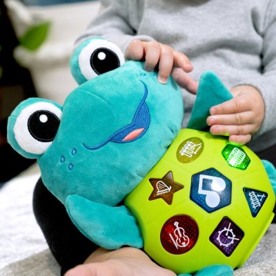 BABY EINSTEIN Neptune's Cuddly Composer™ muzikaal interactief schildpadspeelgoed 6m+