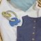 PETITE&MARS Kousátko silikonové Elefi Cute Blue 0m+