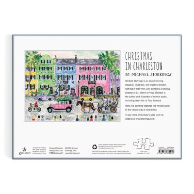 Galison Puzzle Michaela Storrings Weihnachten in Charleston 1000 Teile