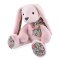 Doudou Histoire d'Ours Ami en peluche lapin rose 40 cm