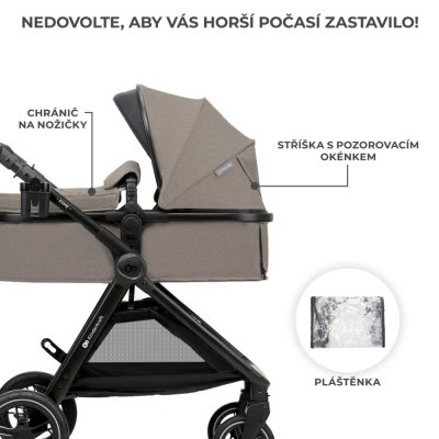 KINDERKRAFT Kombikinderwagen 3in1 Esme Sand Beige