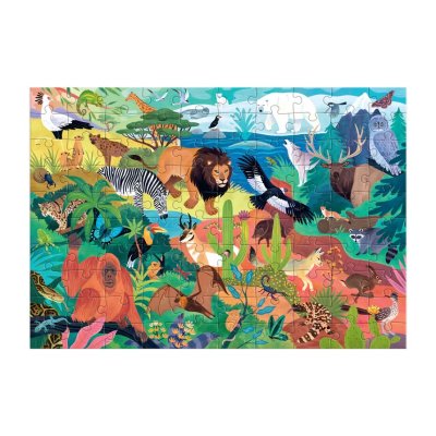 Mudpuppy Zvířata světa Puzzle100 dílků