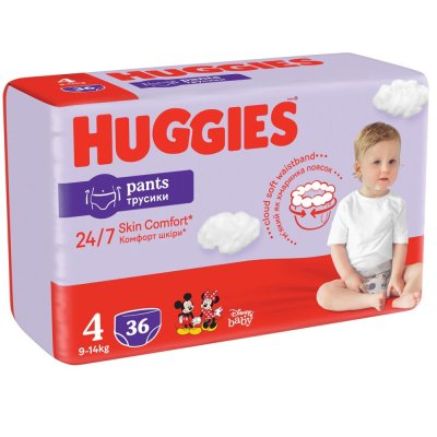 HUGGIES® Pants Einwegwindelhöschen 4 (9-14 kg) 144 Stück - MONATLICHER VORRAT