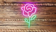 2Kids Toys LED NEON LIGHT Rózsás lámpa