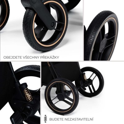 KINDERKRAFT Kombinirani voziček Nea 2 2v1 Midnigth Black