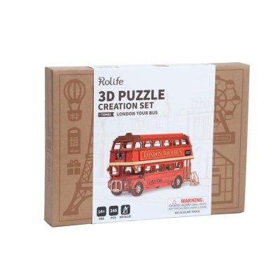 RoboTime 3D Holzpuzzle Londoner Doppeldecker