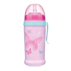 CANPOL BABIES Butterfly non-spill kopp - rosa