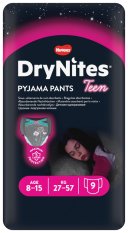 HUGGIES® DryNites Couches-culottes jetables pour filles 8-15 ans (27-57 kg) 9 pcs